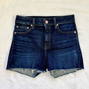 Aritzia Raw Hem High-Waist Denim Jean Shorts 26